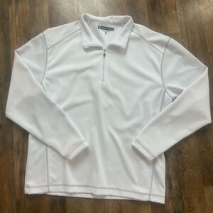 Pebble Beach White Performance Pullover